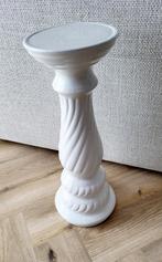 Vintage brocante witte planten zuil van keramiek, Huis en Inrichting, Woonaccessoires | Zuilen en Pilaren, Verzenden, Gebruikt