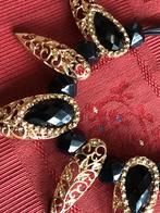 Goudkleurig, Sieraden, Tassen en Uiterlijk, Kettingen, Ophalen of Verzenden, Nieuw, Zwart, Steen of Mineraal