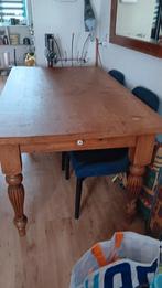 Grenen eettafel, Ophalen, Gebruikt, 100 tot 150 cm, 50 tot 100 cm