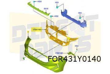 Ford Transit Custom (11/23-) voorbumperversteviging Originee beschikbaar voor biedingen