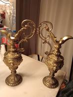 Antieke kandelaars Brons, Antiek en Kunst, Ophalen of Verzenden, Koper of Brons