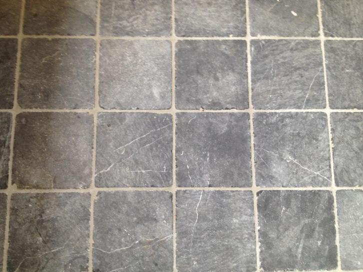 Hardsteen vloertegels getrommeld 20x20x2cm., Tuin en Terras, Tegels en Klinkers, Gebruikt, Overige typen, Natuursteen, 10 m² of meer