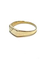 14k gouden ring met een diamant, -, Ophalen of Verzenden, Zo goed als nieuw, Dame