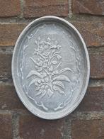 Bloemen wanddecoratie betonnen beeld tuinbeeld beton, Tuin en Terras, Tuinbeelden, Ophalen of Verzenden, Nieuw