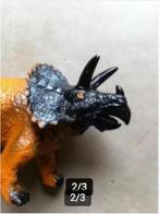 Dino Saurus zachte kwaliteit oranje/zwart lengte 35 cm, Ophalen of Verzenden, Zo goed als nieuw