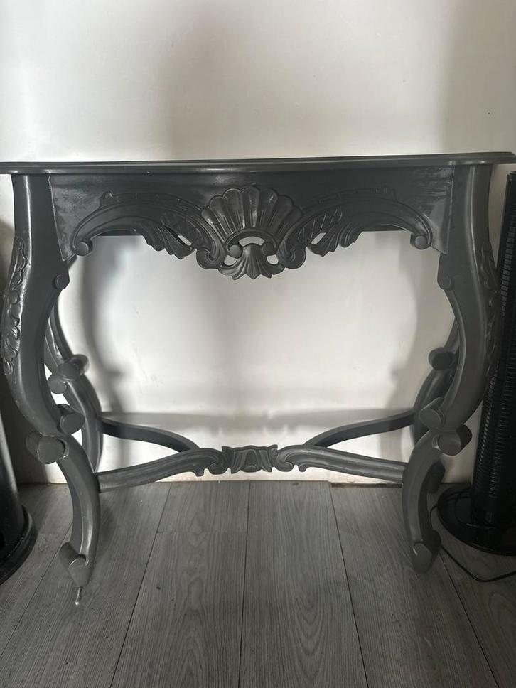 Antieke Sidetable, Huis en Inrichting, Tafels | Sidetables, Gebruikt, 25 tot 50 cm, 50 tot 100 cm, Rechthoekig, Overige houtsoorten