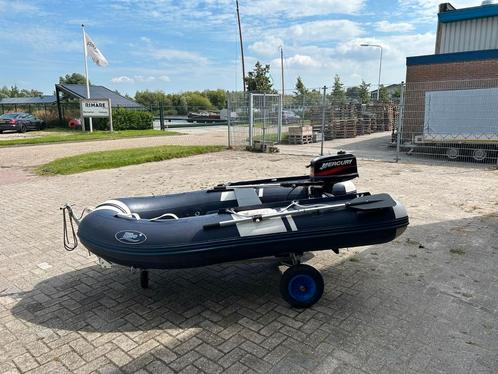 Hibo HB-270 rubberboot + Mercury 5.0 pk buitenboordmotor, Watersport en Boten, Rubberboten, Zo goed als nieuw, Overige merken