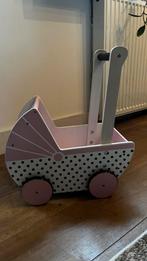 Houten poppenwagen, Ophalen, Gebruikt, Duw- of Trekspeelgoed