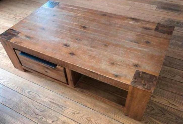 Salontafel, Huis en Inrichting, Tafels | Salontafels, Gebruikt, Minder dan 50 cm, 50 tot 100 cm, 100 tot 150 cm, Rechthoekig, Ophalen