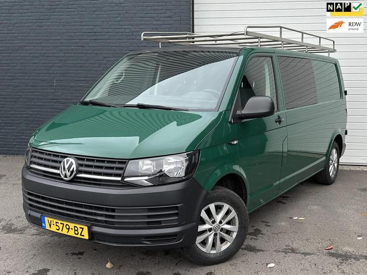 Volkswagen Transporter 2.0 TDI L2H1 DC AUTOMAAT/MARGE/CRUISE, Auto's, Bestelauto's, Bedrijf, Te koop, ABS, Achteruitrijcamera