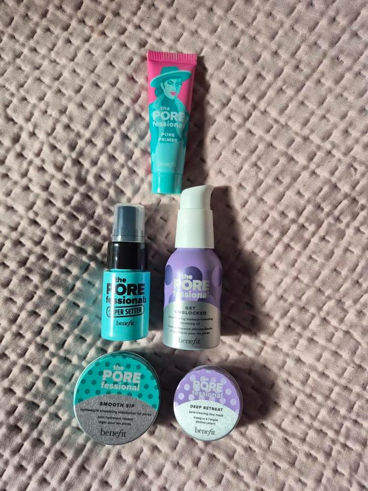 Benefit Gezichtsset - Primer, Setter & Meer!, Sieraden, Tassen en Uiterlijk, Uiterlijk | Cosmetica en Make-up, Nieuw, Make-up