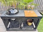 Bbq tafel inclusief Weber bbq, Ophalen, Weber, Gebruikt, Houtskool