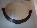 Antiek vintage wandspiegel jaren 30, Ophalen of Verzenden, Ovaal, 50 tot 100 cm, Minder dan 100 cm