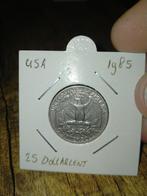 Usa 25 Cent 1985, Verzenden, Noord-Amerika, Losse munt