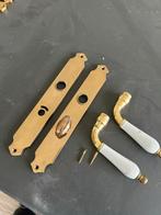 Gouden Deurklinken - 3 Stuks, Ophalen of Verzenden, Gebruikt, Koper of Messing, Klink of Kruk