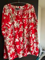 Nieuwe rode blouse met bloemenprint - Maat L, Kleding | Dames, Ophalen of Verzenden, Nieuw, Maat 46/48 (XL) of groter, Rood