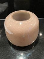 Te koop PTMD nieuwe glazen beige vaas., Overige kleuren, Nieuw, Ophalen of Verzenden, Glas