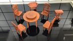 Poppenhuis meubeltjes tafel stoel serveerwagen naaitafel, Verzamelen, Poppenhuizen en Toebehoren, Poppenhuis, Ophalen of Verzenden