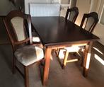 Eiken eethoek, Huis en Inrichting, Complete eetkamers, Ophalen, Gebruikt, 4 tot 6 stoelen