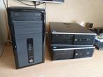 3x Desktop PC HP, 1x tower, 2x SFF, verschillende specs, Zie beschrijving, Gebruikt, Zie beschrijving, Hewlett Packard (HP)
