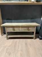 SHOWMODEL MOET WEG! Landelijk TV-meubel 120x45x50, Eikenhout, Nieuw, Ophalen of Verzenden, Minder dan 100 cm