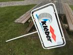 1970s Dubbelzijdig Metalen KLÉBER Reclamebord, Ophalen, Gebruikt, Reclamebord