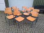 Vintage Gijs van der Sluis Stapelstoel stoelen. Lees omschr,, Ophalen, Gebruikt, Hout, Vijf, Zes of meer stoelen