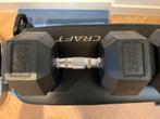 Hastings Hex dumbbell set, 28KG, Sport en Fitness, Fitnessmaterialen, Ophalen, Zo goed als nieuw, Dumbbell