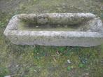 oude franse hardstenen voederbak,bloembak,trog, Ophalen