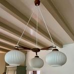 Vintage retro plafondlamp deens, Ophalen, Gebruikt, Glas, Retro