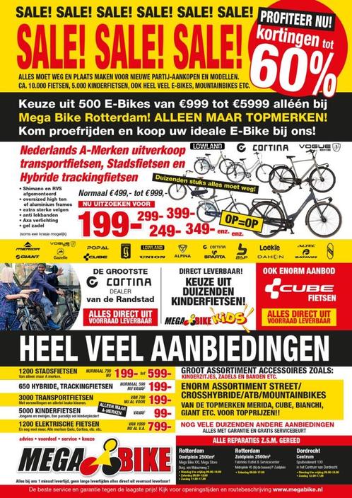 Cortina U4 bijna alle kleuren en maten leverbaar! KORTING!!!, Fietsen en Brommers, Fietsen | Dames | Damesfietsen, Nieuw, Overige merken