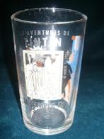 Kuifje glas Les Adventures de Tintin, Ophalen of Verzenden, Kuifje, Zo goed als nieuw, Beeldje of Figuurtje