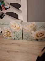 Canvas Schilderijen Set - Rozen, Huis en Inrichting, Minder dan 50 cm, Ophalen of Verzenden, Zo goed als nieuw, Schilderij