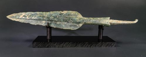 Bronze speerpunt archeologie (bodemvondst), Verzamelen, Overige Verzamelen, Zo goed als nieuw, Ophalen of Verzenden