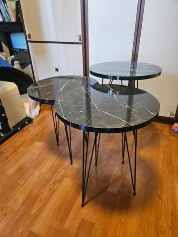 Luxe bijzettafel set – 3 stuks beschikbaar voor biedingen