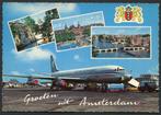 KLM -royal dutch airlines , Amsterdam, Ophalen of Verzenden, Zo goed als nieuw, Kaart, Foto of Prent