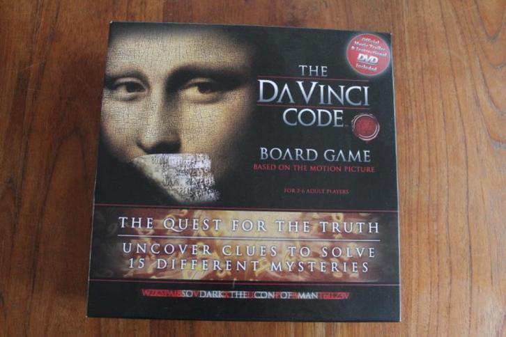 Da Vinci Code Board Game (Dan Brown) Quest for Truth Engels, Hobby en Vrije tijd, Gezelschapsspellen | Bordspellen, Zo goed als nieuw