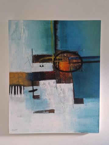 Abstracte kunst op doek beschikbaar voor biedingen