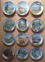 12 wand maandborden v. Peter Banett,  Royal Worcester Porc., Antiek en Kunst, Ophalen
