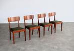 vintage eetkamerstoelen | stoelen | jaren 60 | Edsbyn, Hout, Gebruikt, Bruin, .