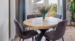 Eettafel, Huis en Inrichting, Tafels | Eettafels, Ophalen, Rond, Zo goed als nieuw, Vier personen