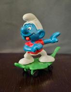 Smurf op Skateboard - Vintage Figuur, Ophalen of Verzenden, Zo goed als nieuw, Overige Smurfen, Poppetje, Figuurtje of Knuffel
