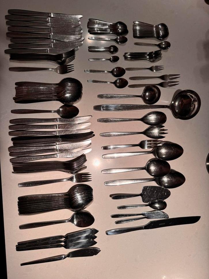 Gero Zilmeta Bestekset 101-delig + 4 vismessen, Antiek en Kunst, Antiek | Bestek, Ophalen