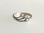 Vintage ring zilver Australische opalen, Verzenden, Wit, Zo goed als nieuw, Met edelsteen