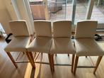 4 barkrukken bergmund, Huis en Inrichting, 4 krukken, Ophalen of Verzenden, Zo goed als nieuw, 60 tot 90 cm