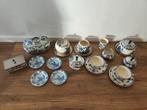 Delftsblauw servies met verzilverde elementen, Ophalen of Verzenden