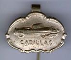 Cadillac zilverkleurig auto klemmetje/speldje ( A_155 ), Ophalen of Verzenden, Zo goed als nieuw, Transport, Speldje of Pin