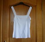 Witte top met brede helmpjes Maat M van La Redoute creation, Ophalen of Verzenden, Wit, Zonder mouw