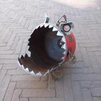 Metalen lectuurbak - houtbak - metal art - upcycling, Ophalen of Verzenden, D, R, Oo