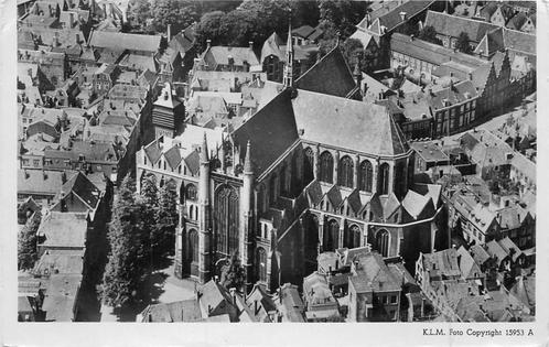 (381-053-059) Leiden Hooglandsche kerk, Verzamelen, Ansichtkaarten | Nederland, Zuid-Holland, Ophalen of Verzenden